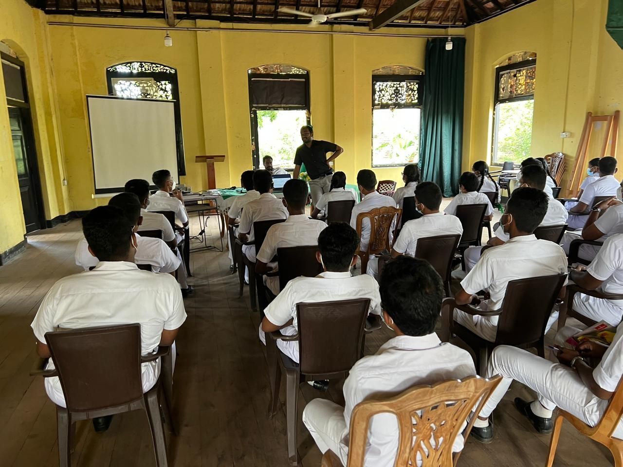 Workshop on Python programming at St. John's College, Panadura