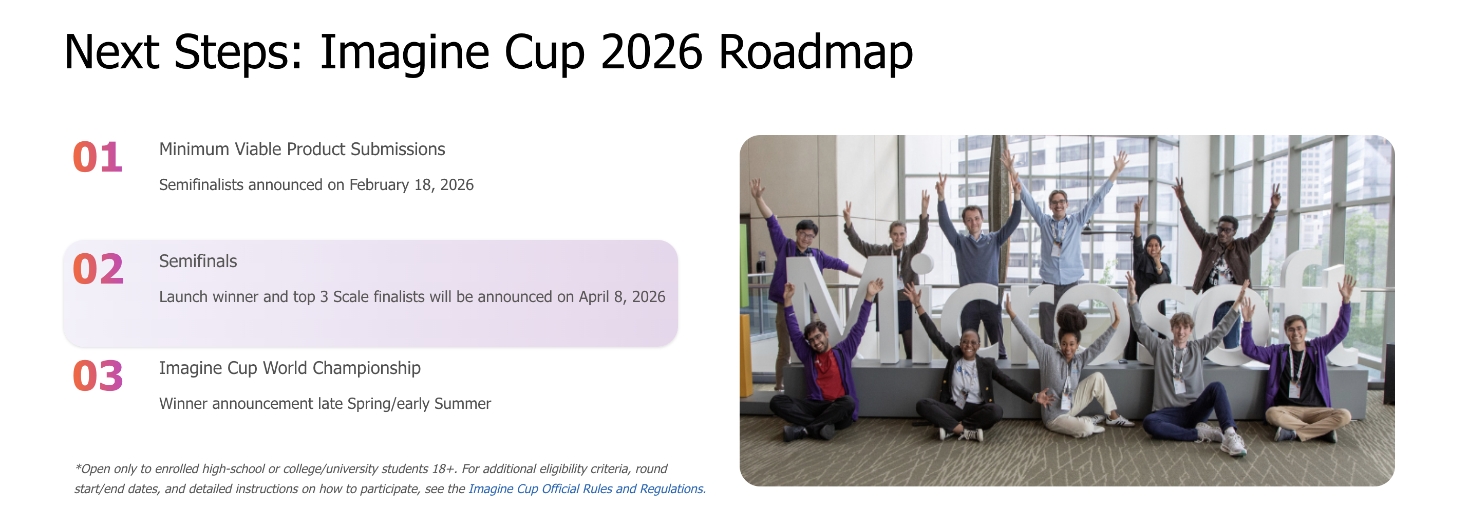 Imagine Cup 2026 Minimum Viable Product Round